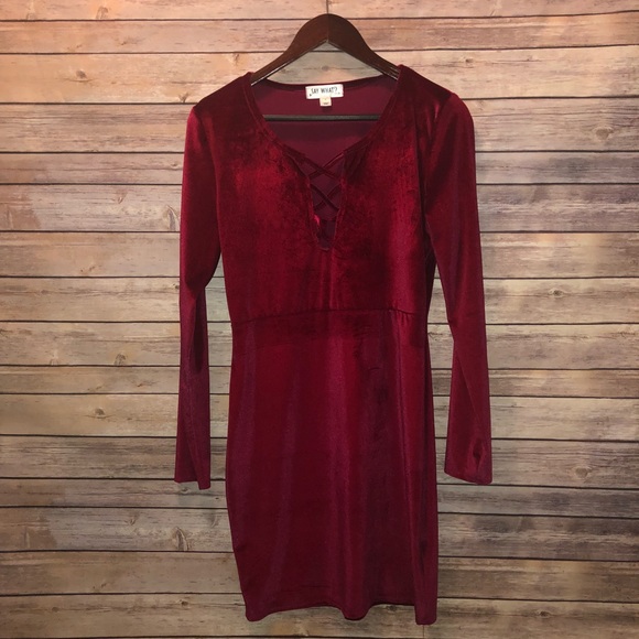 Holiday Party Red Dress Size Large - Picture 2 of 3